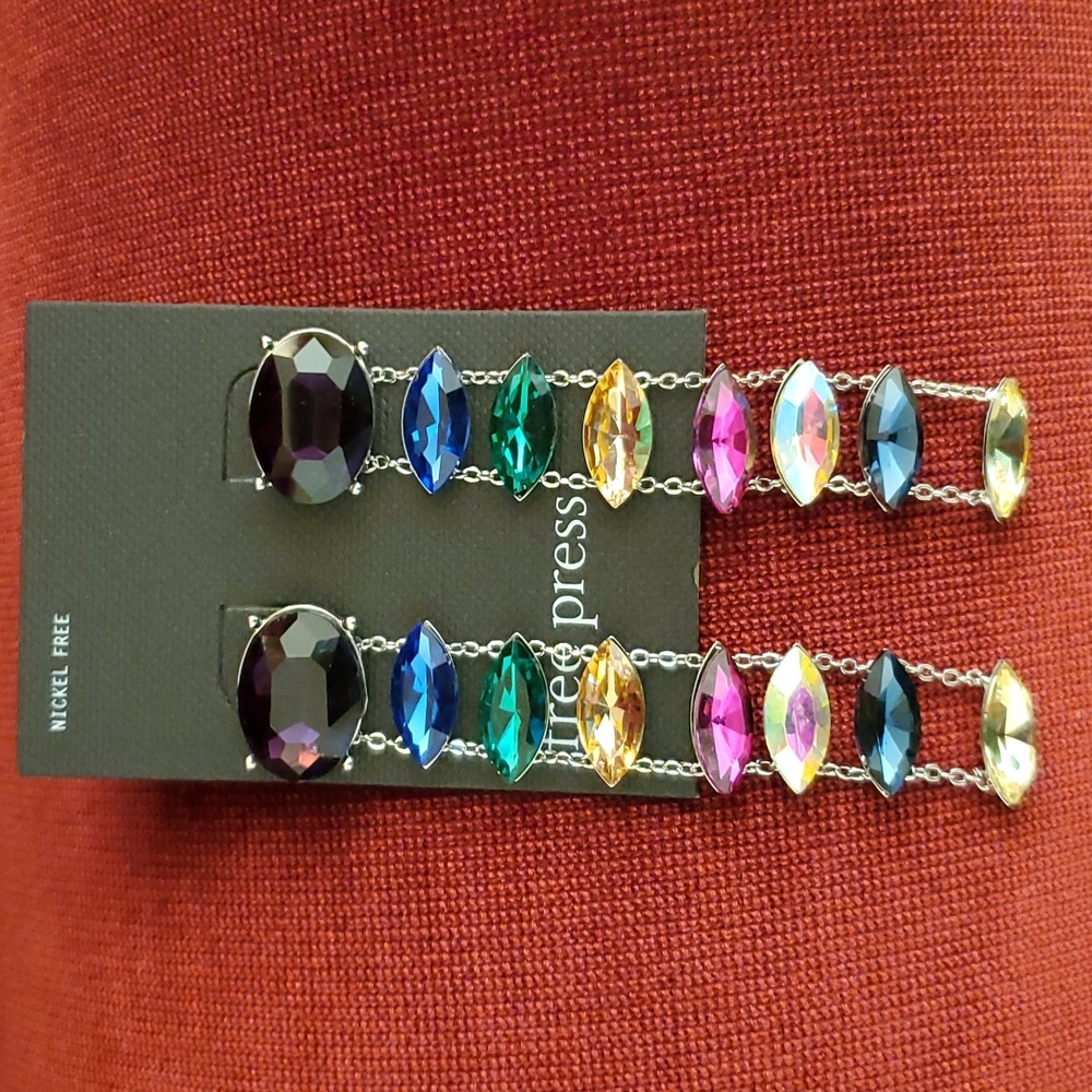 🔥Gems & Stones Ladder Earrings